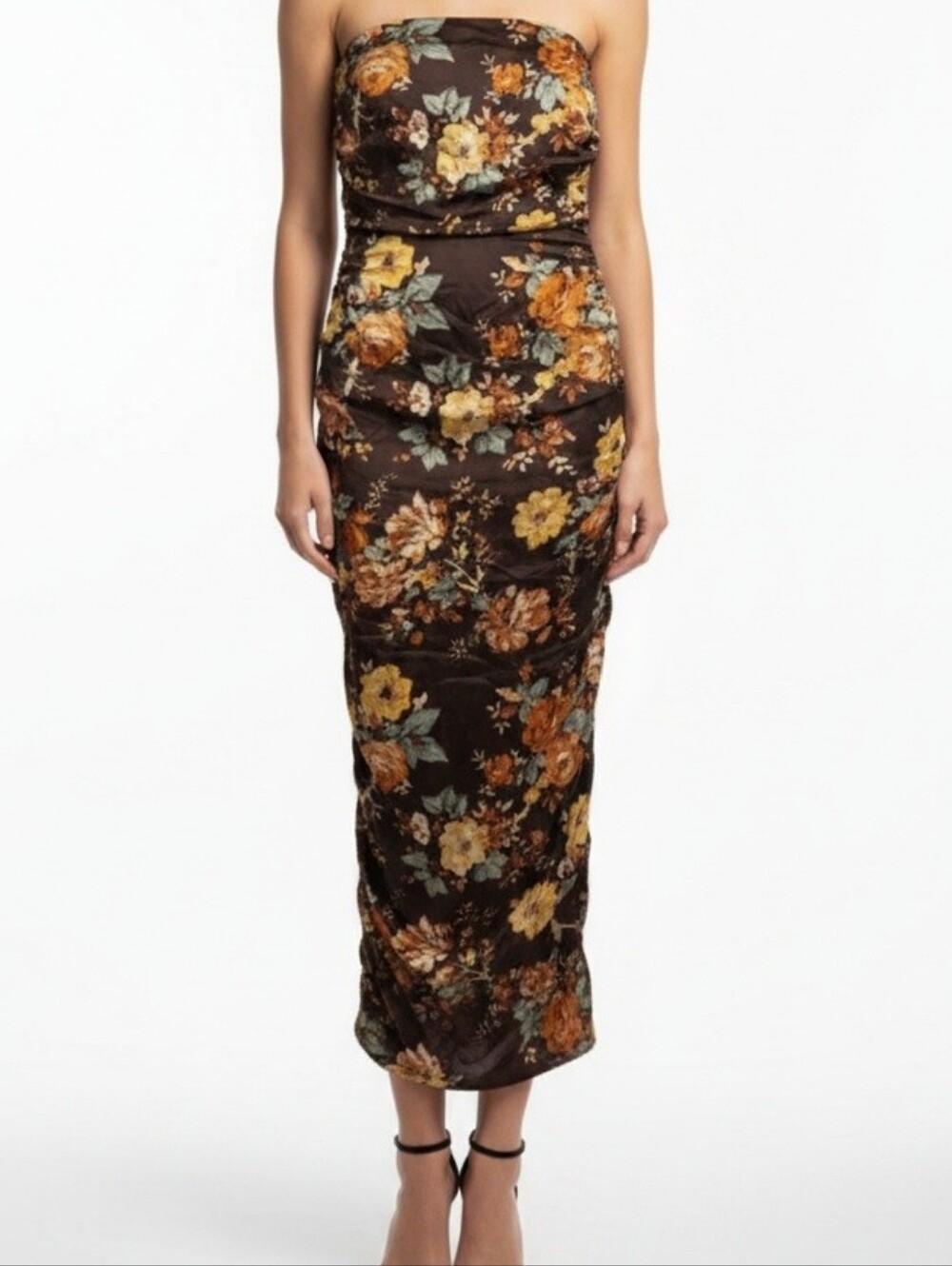 Veronica Beard Chocolate Strapless Dress Size Small